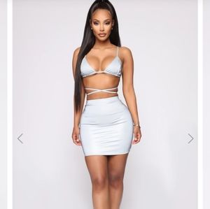 Fashion nova reflective set